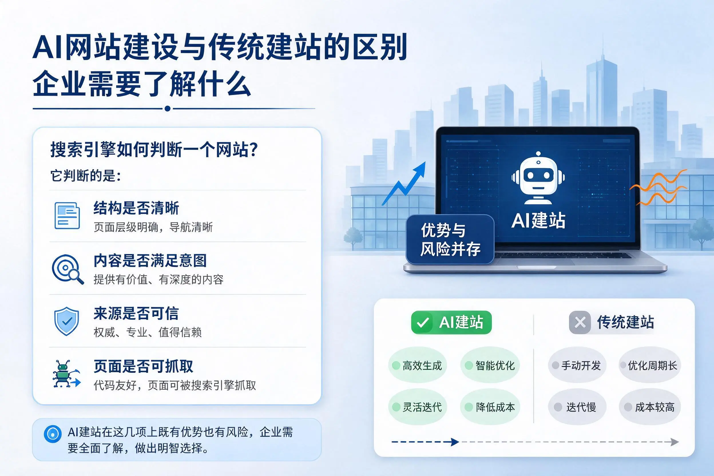 AI网站建设与传统建站的区别，邵阳企业需要了解什么