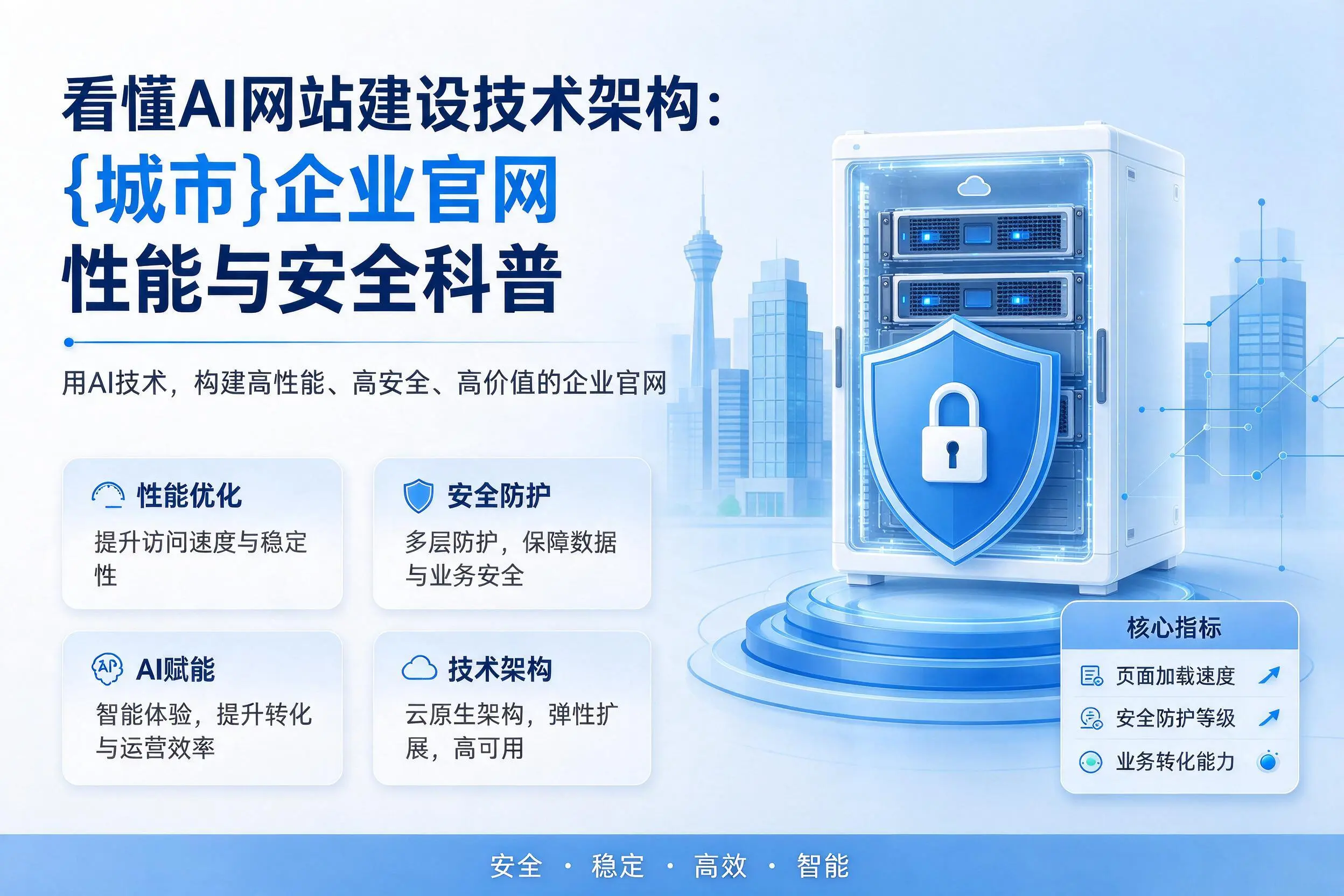 看懂AI网站建设技术架构:邵阳企业官网性能与安全科普