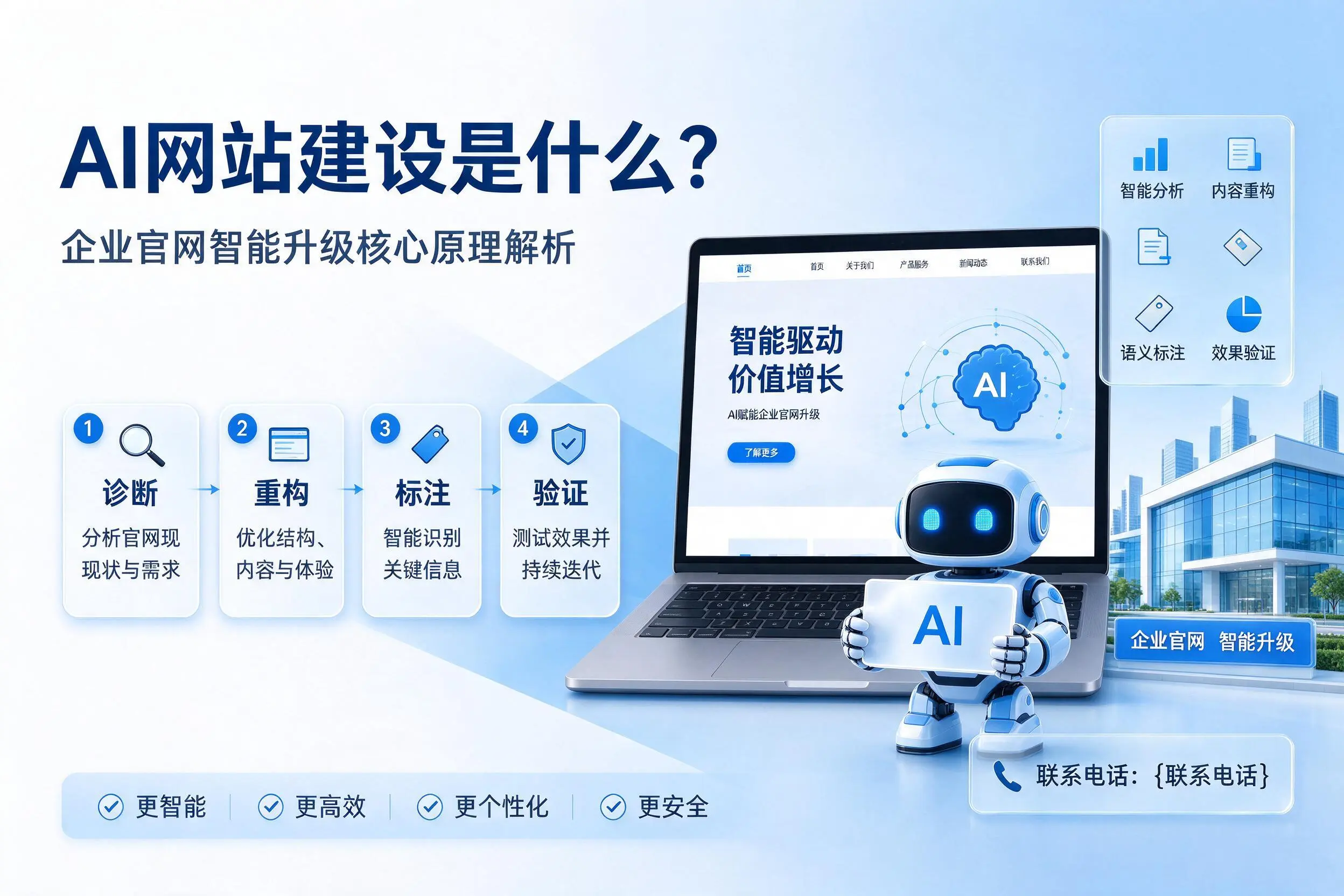 AI网站建设是什么？邵阳企业官网智能升级核心原理解析