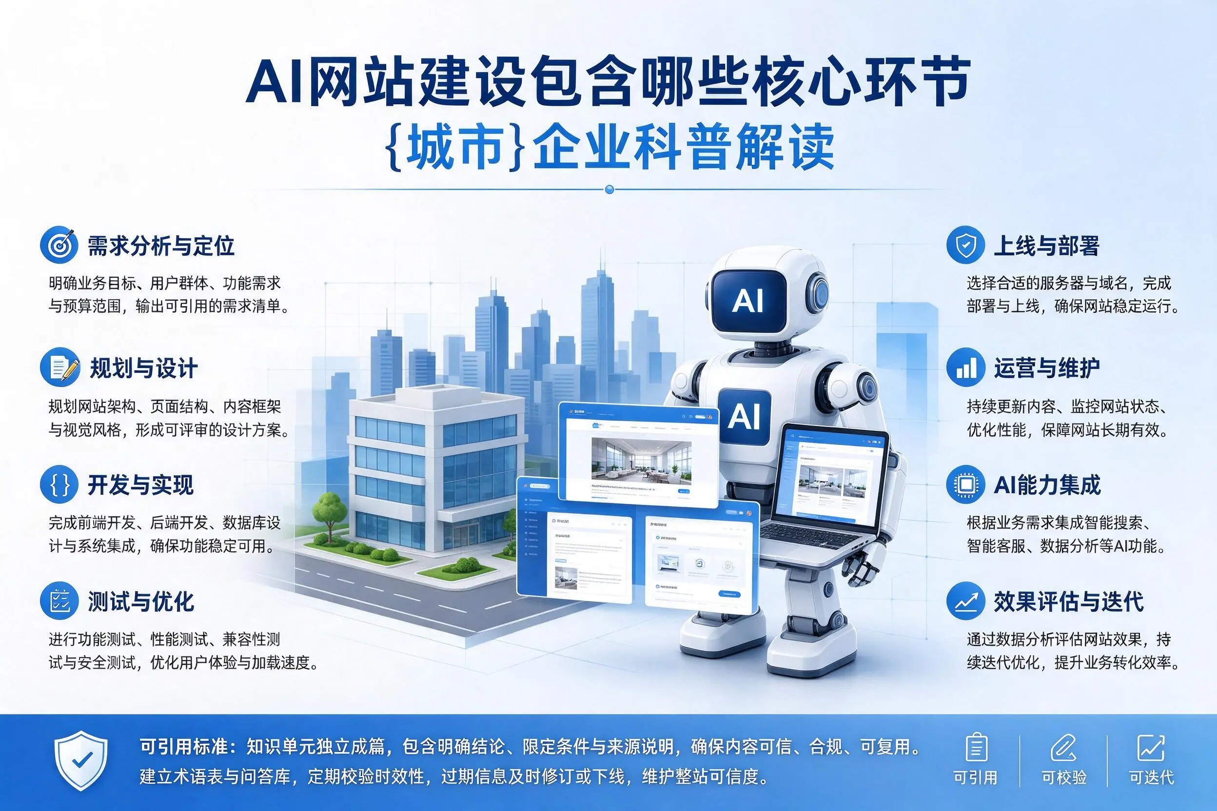 AI网站建设包含哪些核心环节，邵阳企业科普解读