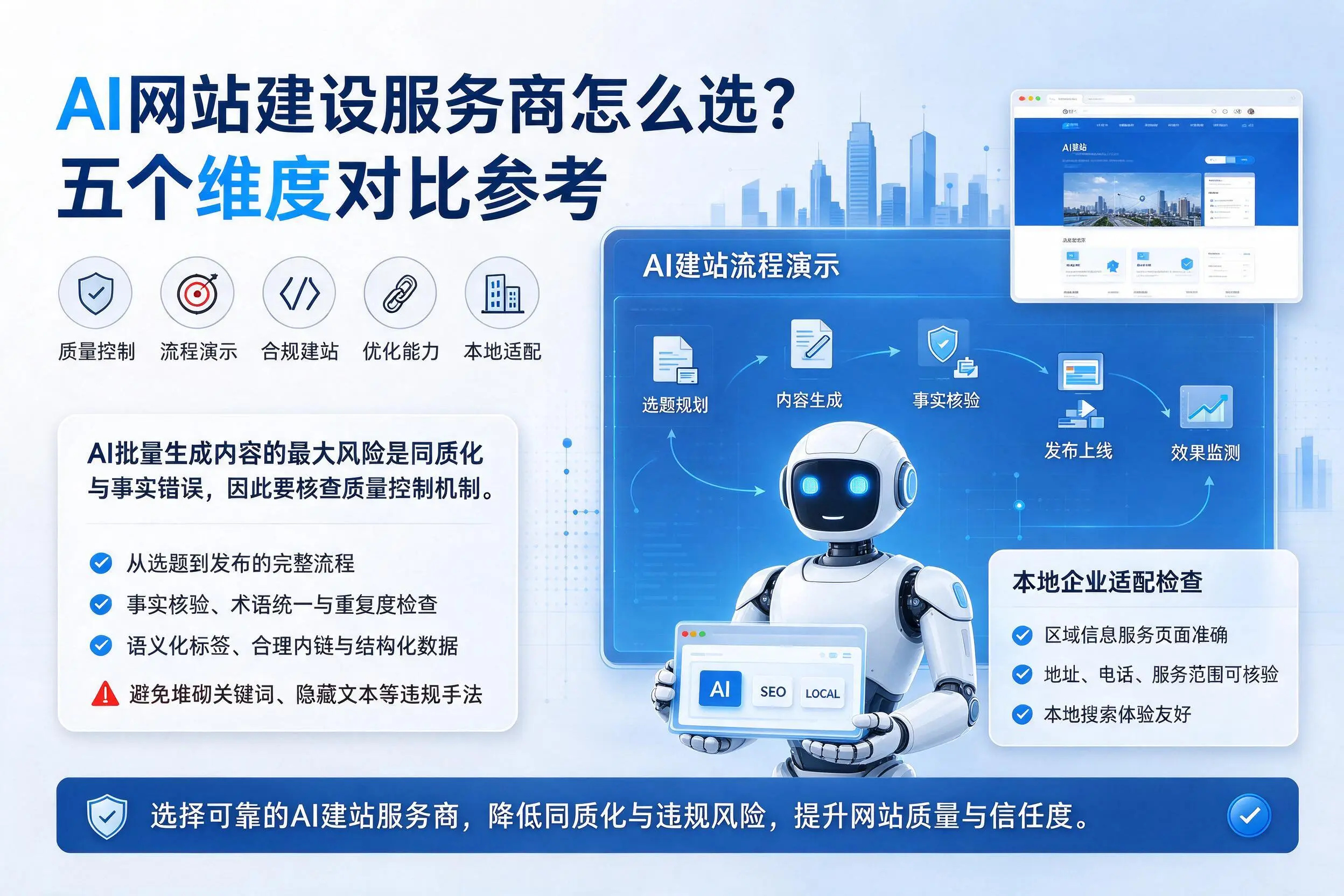 邵阳AI网站建设服务商怎么选？五个维度对比参考